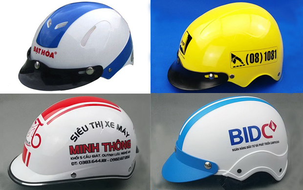Chúng tôi là đơn vị cung ứng dịch vụ in ấn nón bảo hiểm giá rẻ chuyên nghiệp hàng đầu